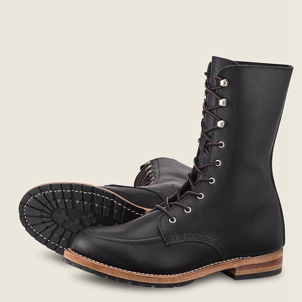 Red Wing Heritage Boots Black - Womens Gracie - Tall Boundary Leather - 7946-AMYHV